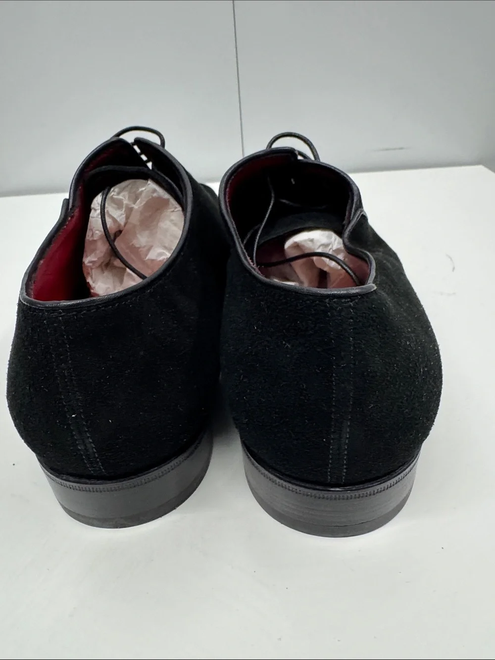 Caporicci Black calfskin Suede Derby Shoes 9.5 (so soft, like butter)